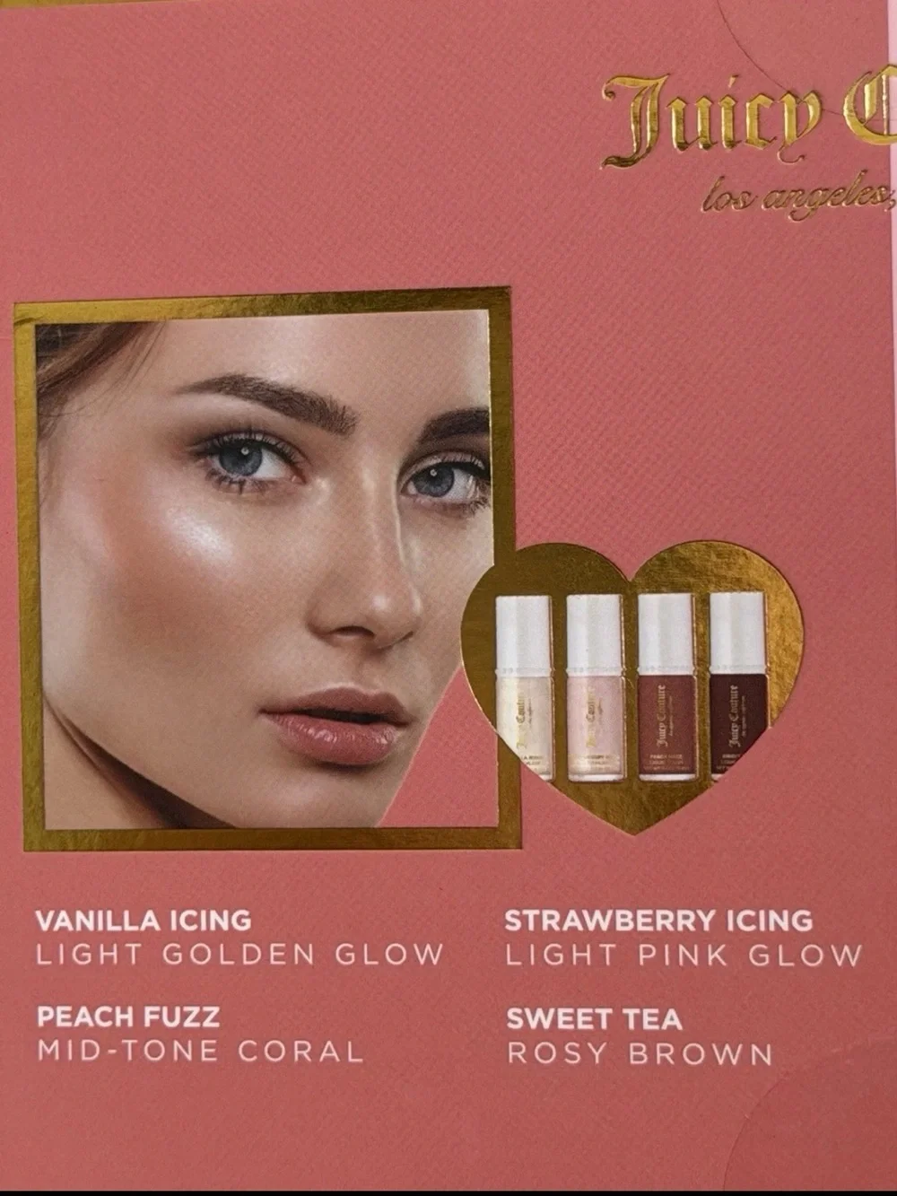 Juicy Couture Skin Glow Collection Liquid Highlighter & Blush Makeup Set NIB